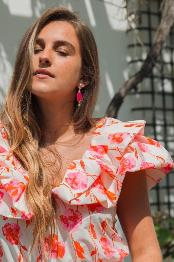 gas bijoux boucles d'oreilles serti goutte