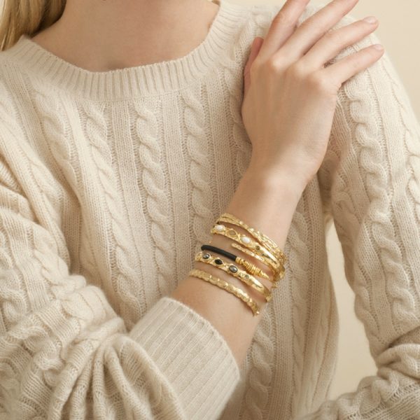 Bracelet Liane croisé mini doré – Image 2