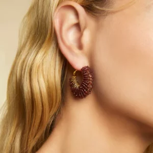 gas boucles d'oreilles créoles izzia petit modéle dorées