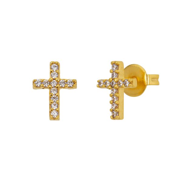 une À une boucles d'oreilles tatoo croix boccw