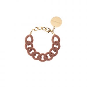 vanessa baroni bracelet flat chain matt caramel