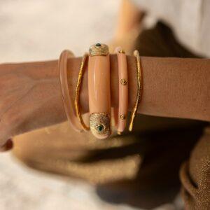 gas bijoux bracelet meknes rose et doré