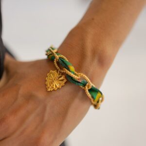 monsens bracelet elégance vert jaune