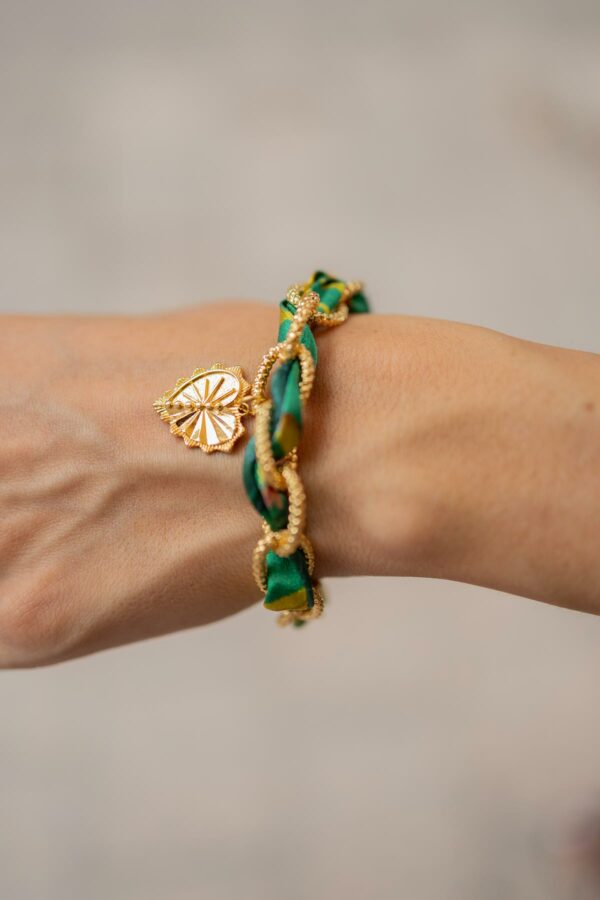 monsens bracelet elégance vert jaune