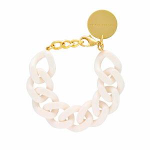 vanessa baroni collier flat chain pearl marble