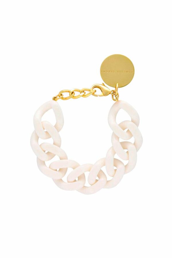 vanessa baroni collier flat chain pearl marble