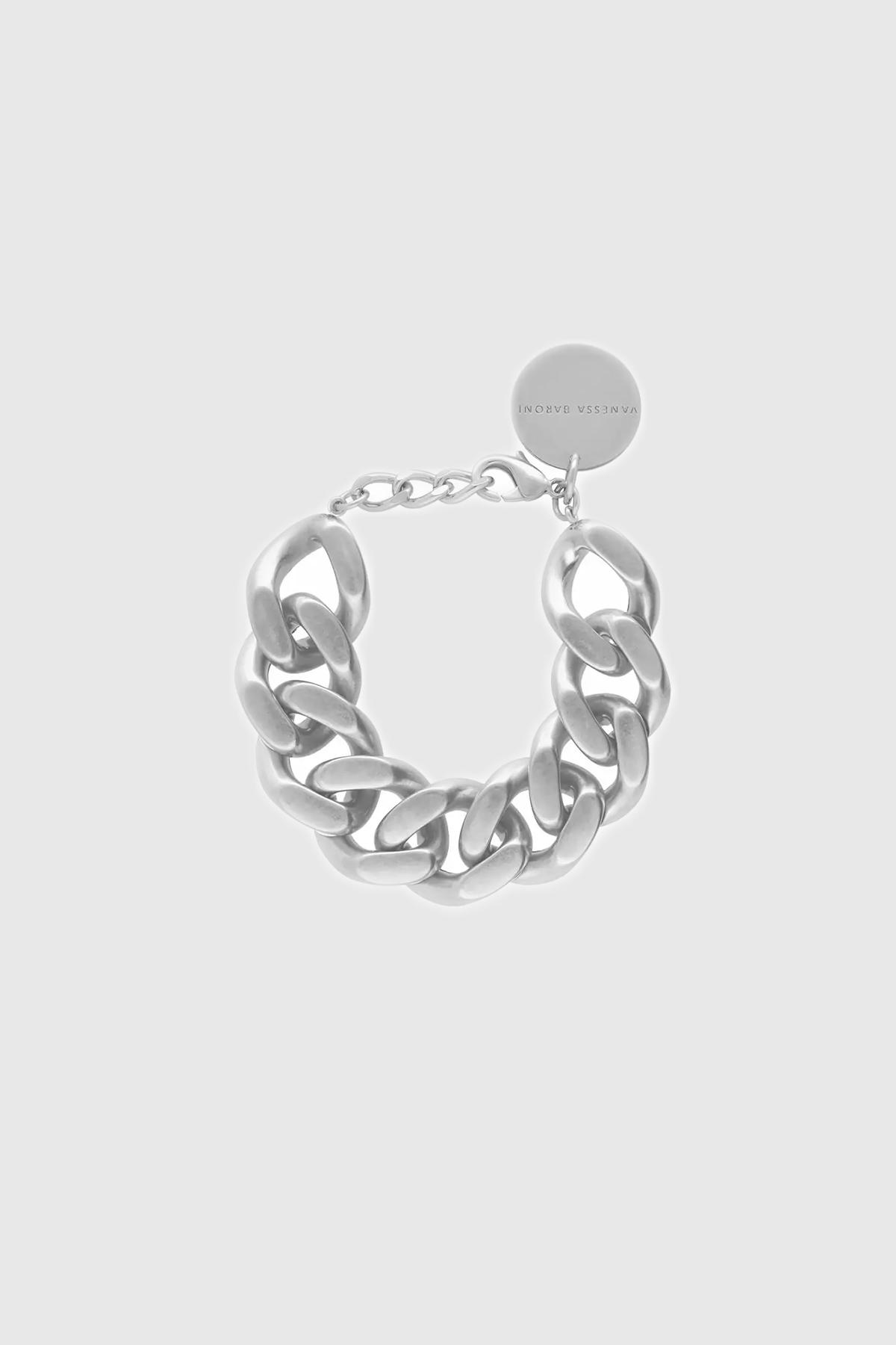 vanessa baroni bracelet flat chain silver vintage