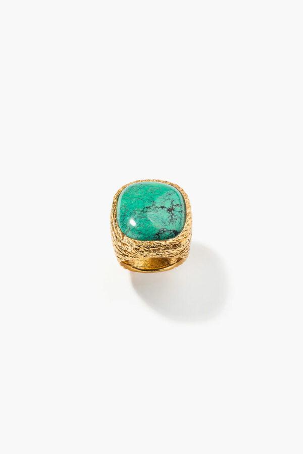 aurélie bidermann bague miki turquoise taille 56