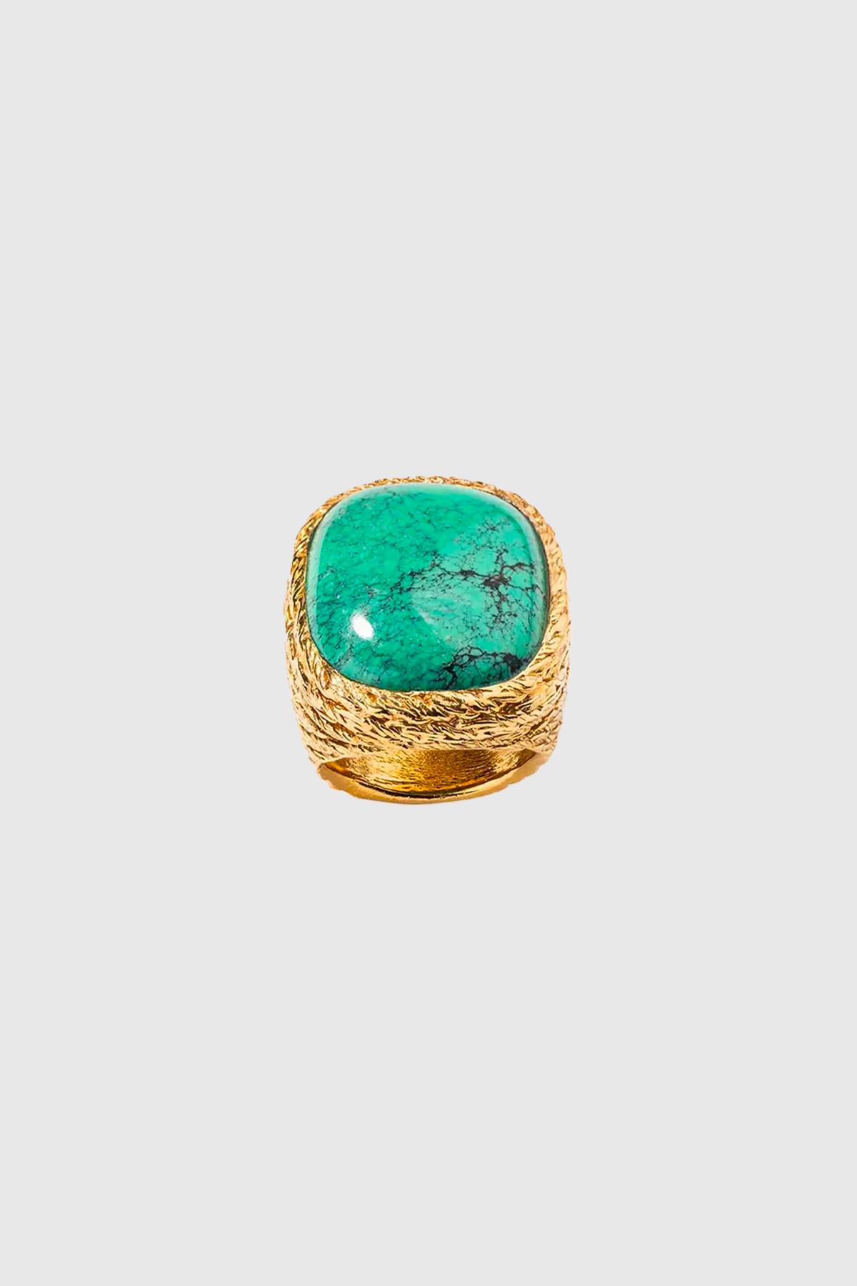 aurélie bidermann bague miki turquoise taille 56