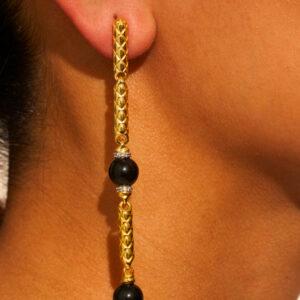 be maad boucles d'oreilles oro obisdienne
