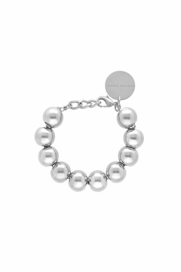 vanessa baroni bracelet beads silver