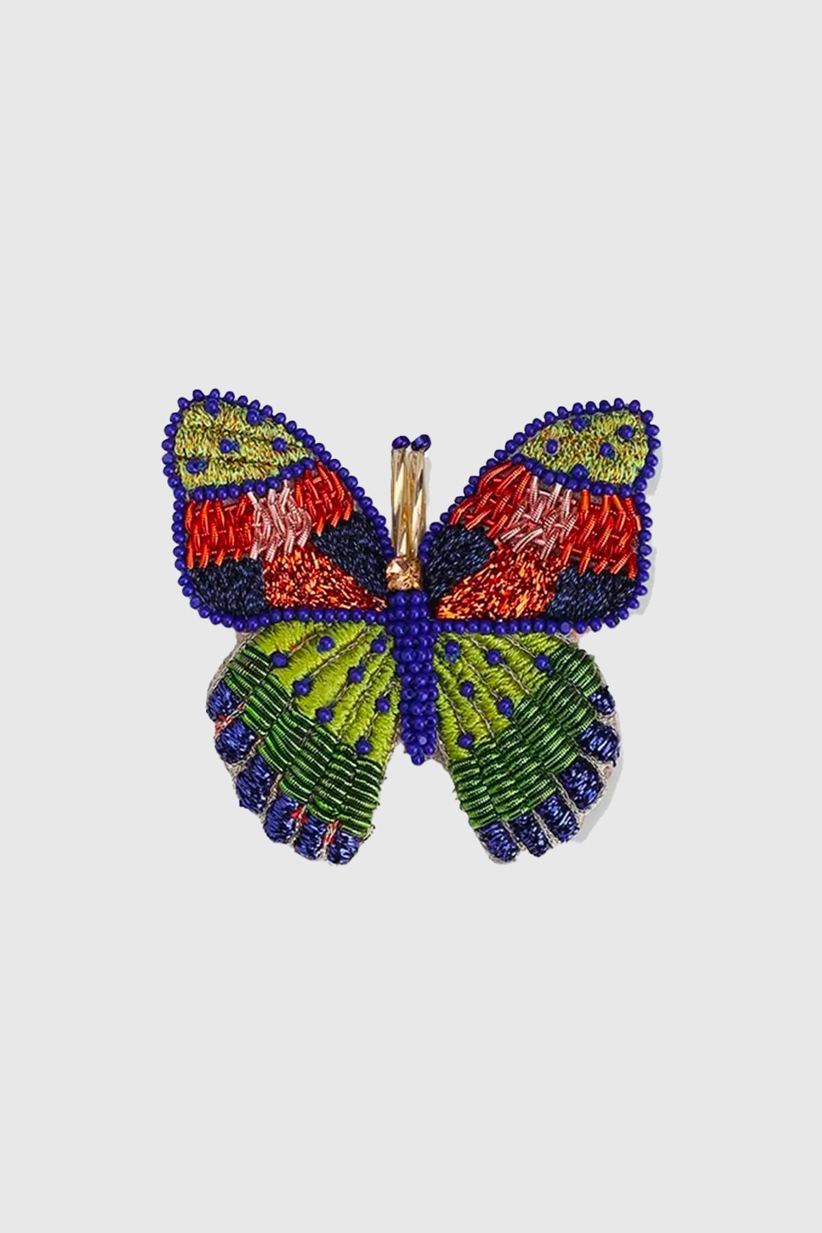 olivia dar broche butterfly brooch green