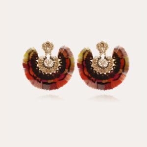 boucles d'oreilles yuca plumes