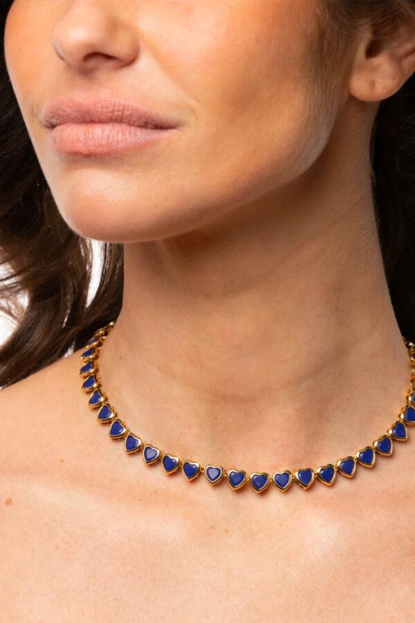 hypso paris collier paloma lapis lazuli 45cm