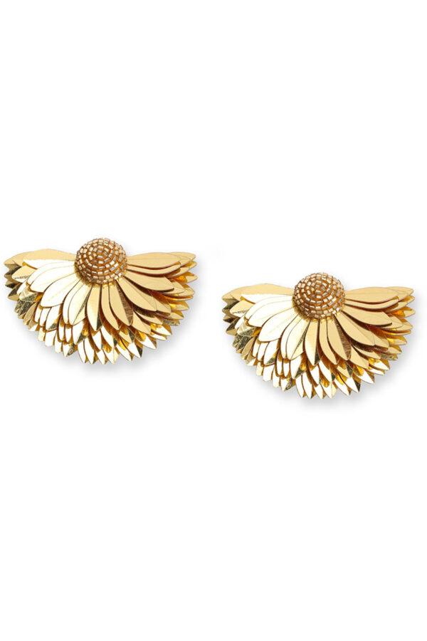 olivia dar boucles d'oreilles marigold earrings dorées