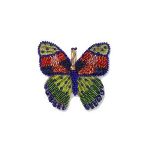 olivia dar broche butterfly brooch green