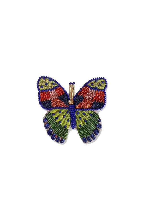 olivia dar broche butterfly brooch green