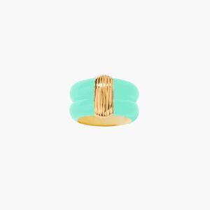 aurélie bidermann bague katt turquoise baby blue t54