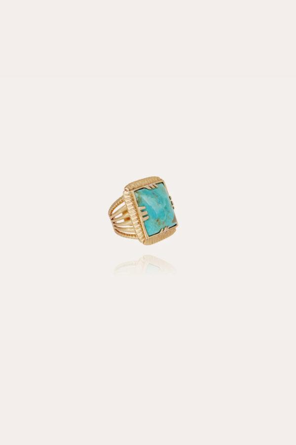 gas bijoux bague arty turquoise