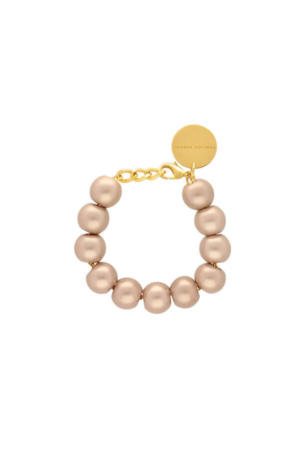 vanessa baroni bracelet beads champagne pearl