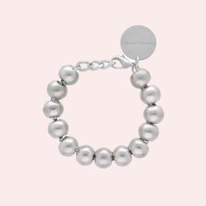 mini beads bracelet silver vintage
