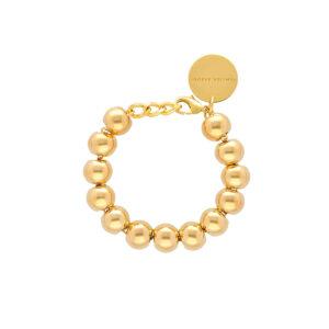 vanessa baroni mini beads bracelet gold