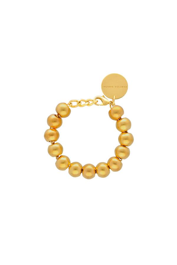 vanessa baroni mini beads bracelet gold vintage