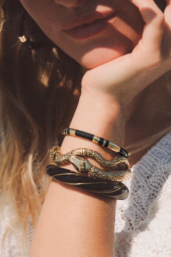 aurelie bidermann bracelet diana noir