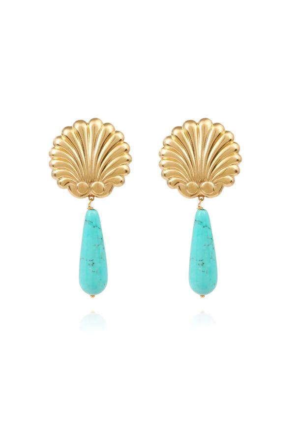 hypso paris boucles d'oreilles catalina turquoise