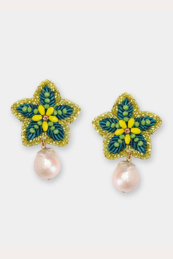 olivia dar boucles d'oreilles starfish pearl