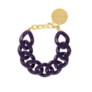 vanessa baroni bracelet flat chain purple