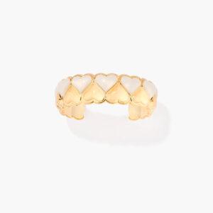 aurélie bidermann bracelet bluffy coeur ivoire