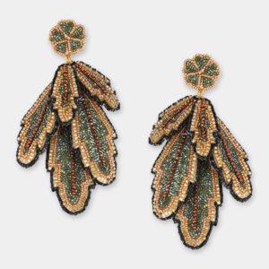 olivia dar boucles d'oreilles feather