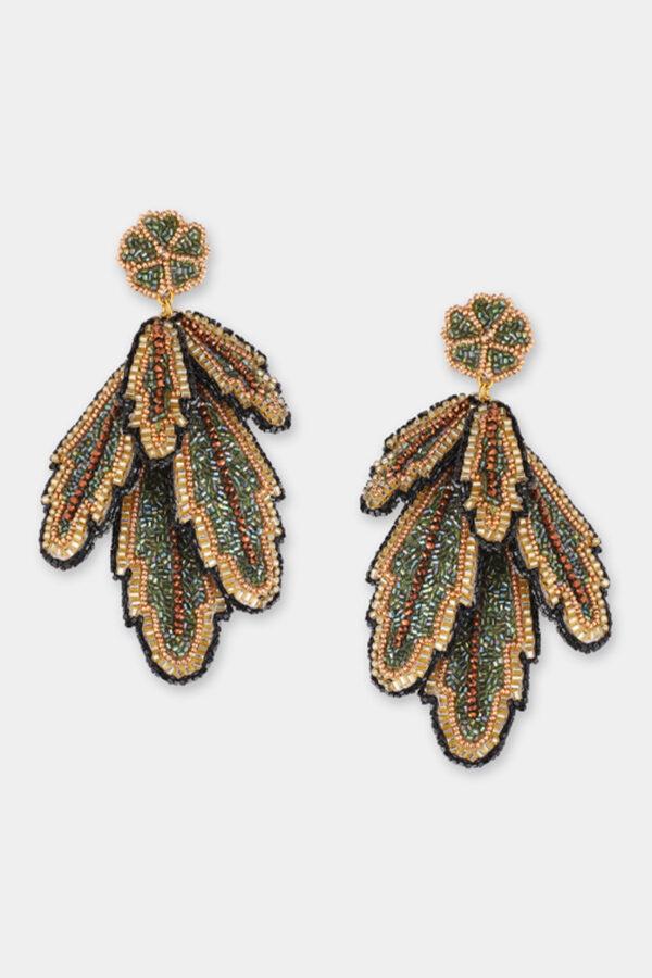 olivia dar boucles d'oreilles feather