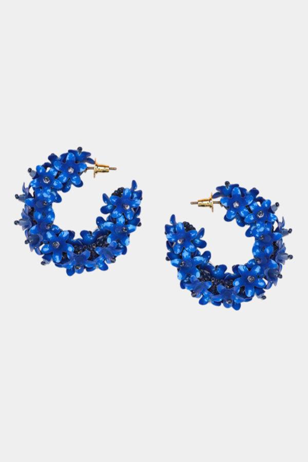 olivia dar boucles d'oreilles flower hoops