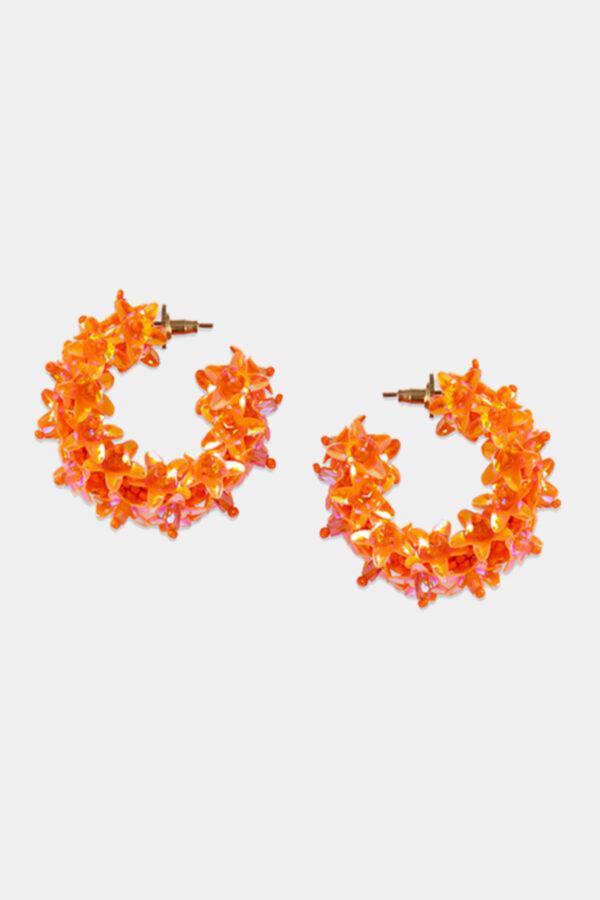 olivia dar boucles d'oreilles flower hoops