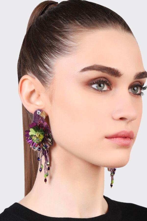 olivia dar boulces d'oreilles parrot