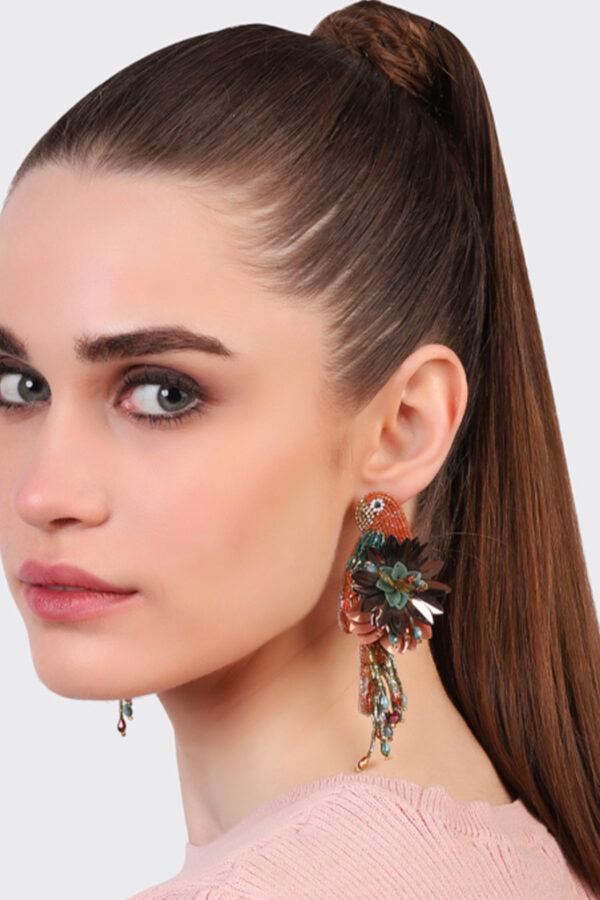 olivia dar boulces d'oreilles parrot