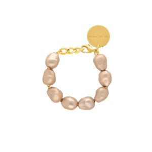 vanessa baroni bracelet organic pearl champagne pearl