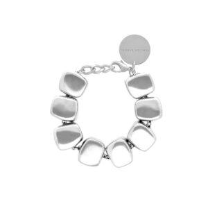 vanessa baroni bracelet organic shaped silver