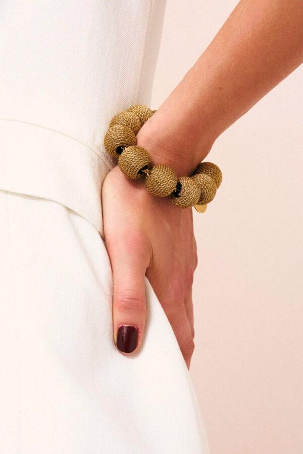 vanessa baroni bracelet wrapped beads