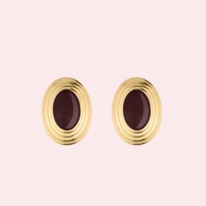 maison dorée boucles d'oreilles espresso