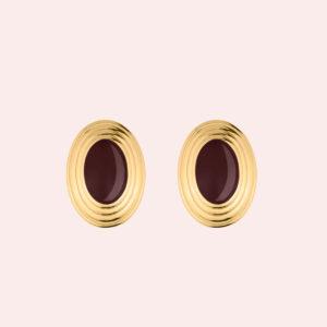 maison dorée boucles d'oreilles espresso