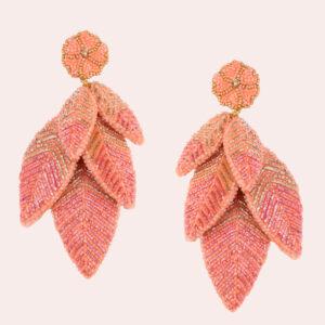 olivia dar boucles d'oreilles leaf