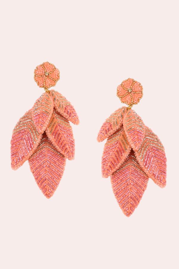 olivia dar boucles d'oreilles leaf