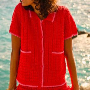petite mendigote chemise mino maille fraise