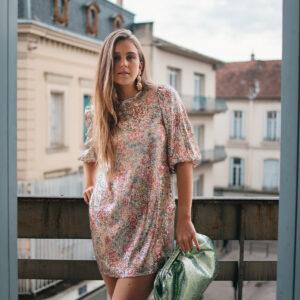 petite mendigote robe riviera à paillettes