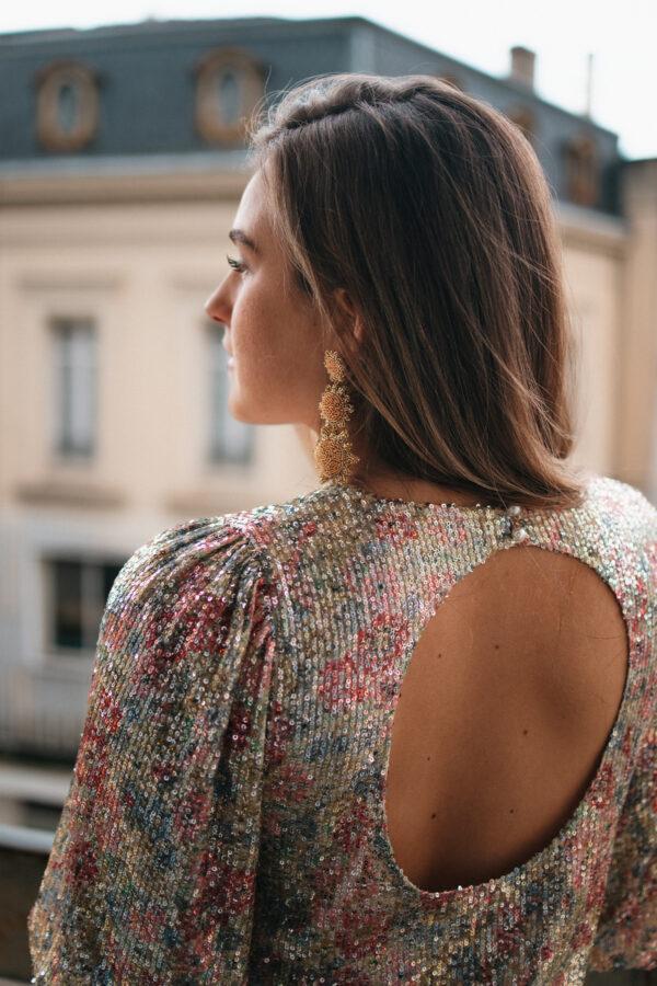 petite mendigote robe riviera à paillettes