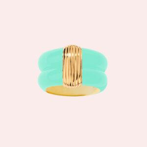aurélie bidermann bague katt baby blue t58
