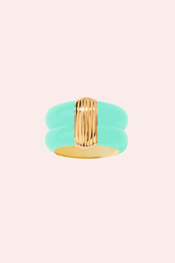 aurélie bidermann bague katt baby blue t58